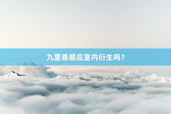 九里香顺应室内衍生吗？